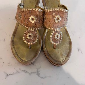 Jack Rogers Arden Wedge Platinum